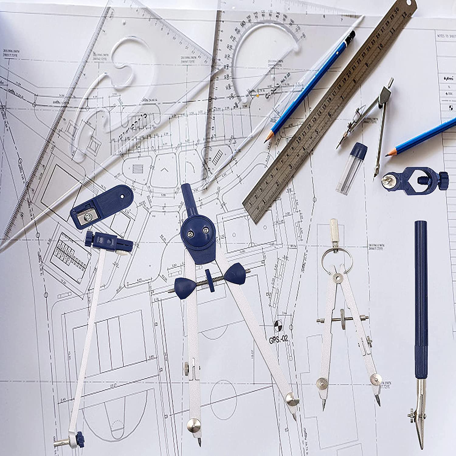 Kompas kreślarski A46M-9Pc do  – Math Geometry Set With Compass recenzja i cena