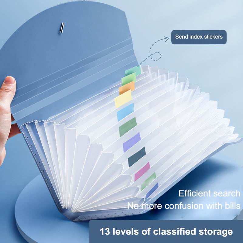 ~13 kieszeni – rozszerzalna te – Expandable Accordion File Folder 13 Pockets recenzja i cena
